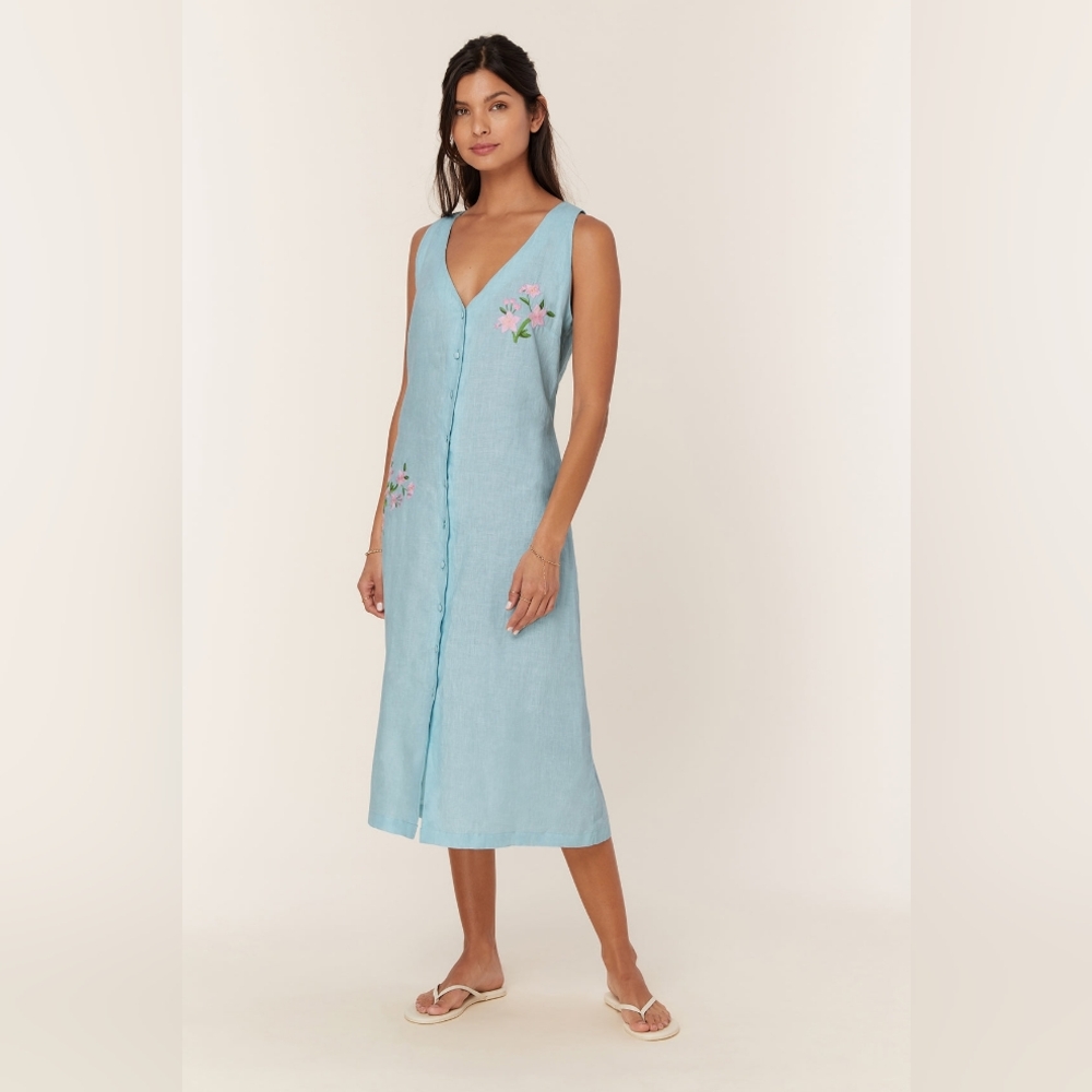NWT Andie‎ X Fanm Mon Anamur Linen Dress